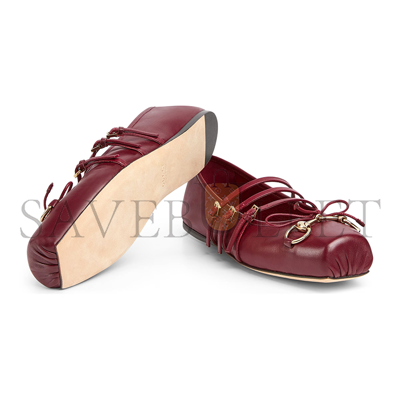 GUCCI WOMEN'S GUCCI HORSEBIT BALLET FLAT 821219 GUCCI WOMEN'S GUCCI HORSEBIT BALLET FLAT 821219