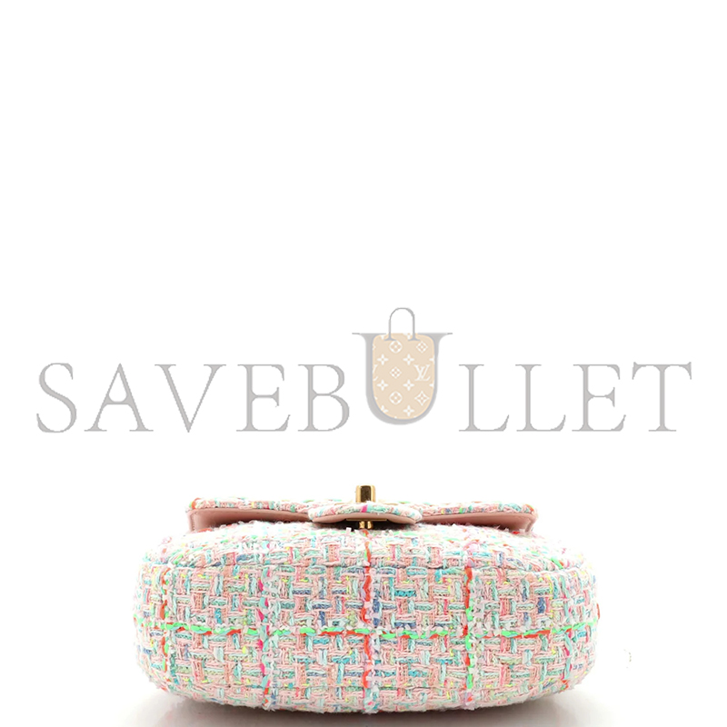 CHANEL TOP HANDLE FLAP BAG QUILTED TWEED SMALL AS4569 (23.5*13.5*5.5cm)