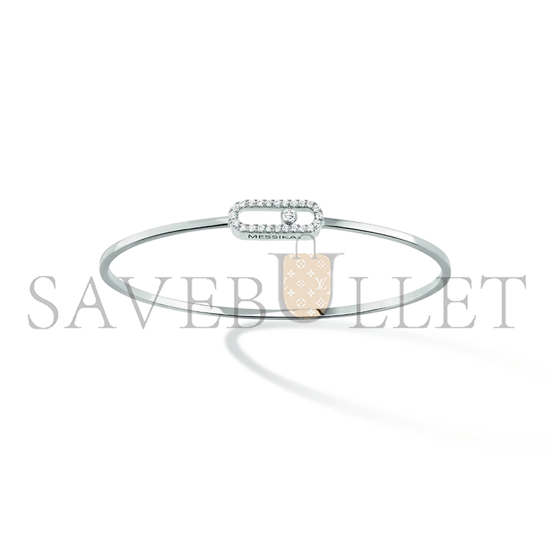 MESSIKA MOVE UNO BRACELET, WHITE GOLD AND PAVE DIAMONDS 12057-WG