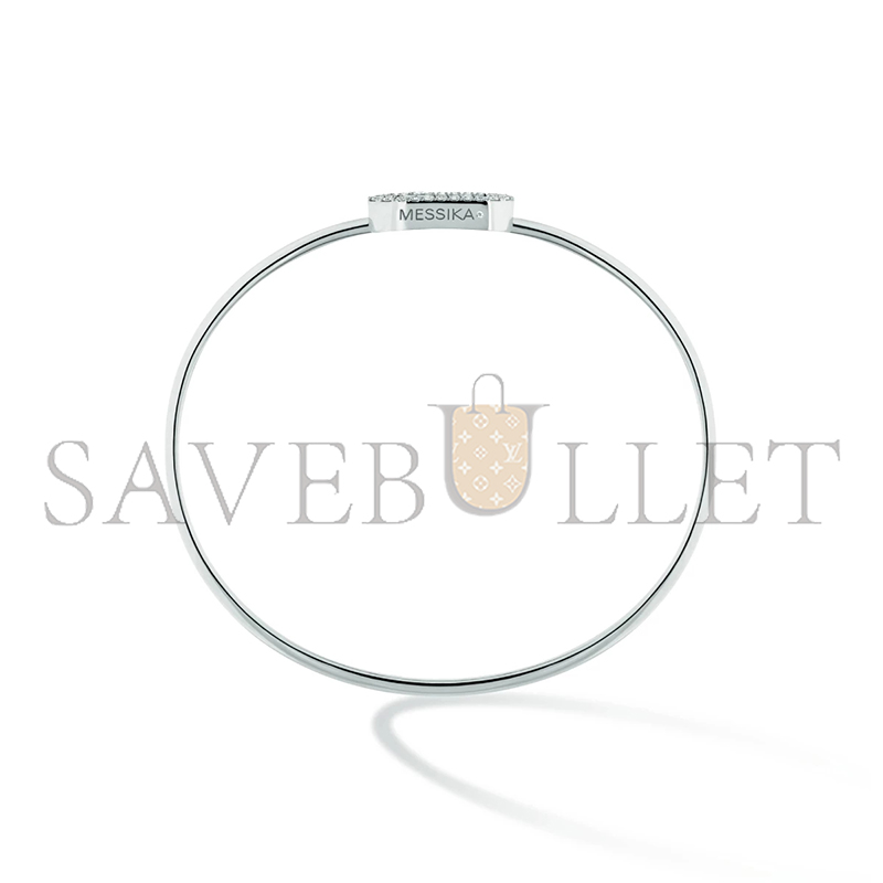 MESSIKA MOVE UNO BRACELET, WHITE GOLD AND PAVE DIAMONDS 12057-WG