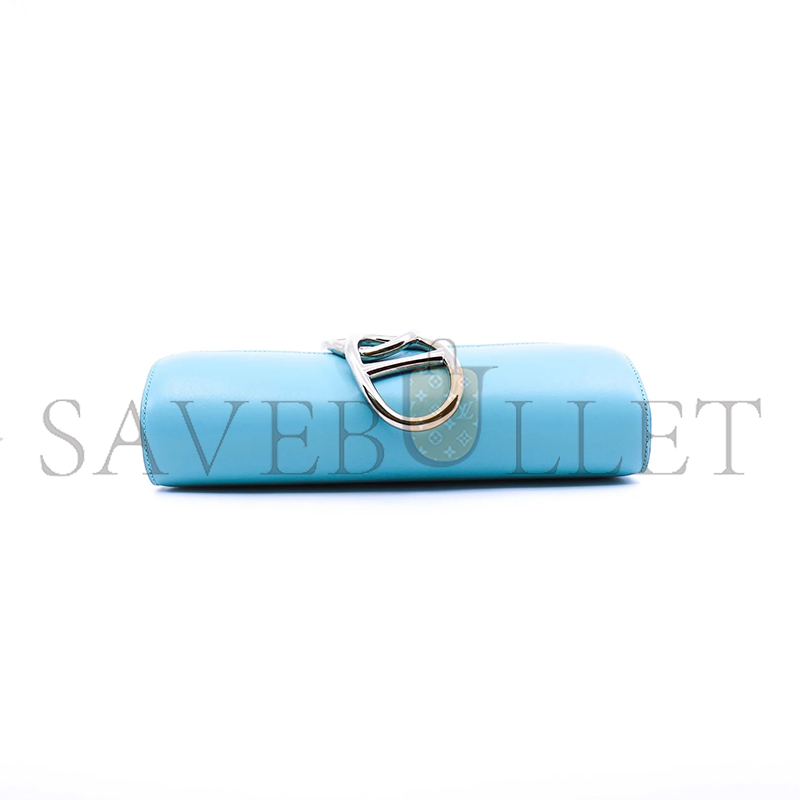 HERMES POCHETTE EGEE IN VERT TADLAKT 3P PHW 436575 (25*10*4cm)