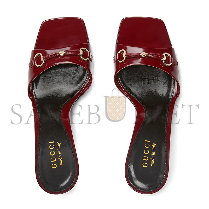 GUCCI WOMEN'S SLIDE SANDAL WITH HORSEBIT 832468 GUCCI WOMEN'S SLIDE SANDAL WITH HORSEBIT 832468