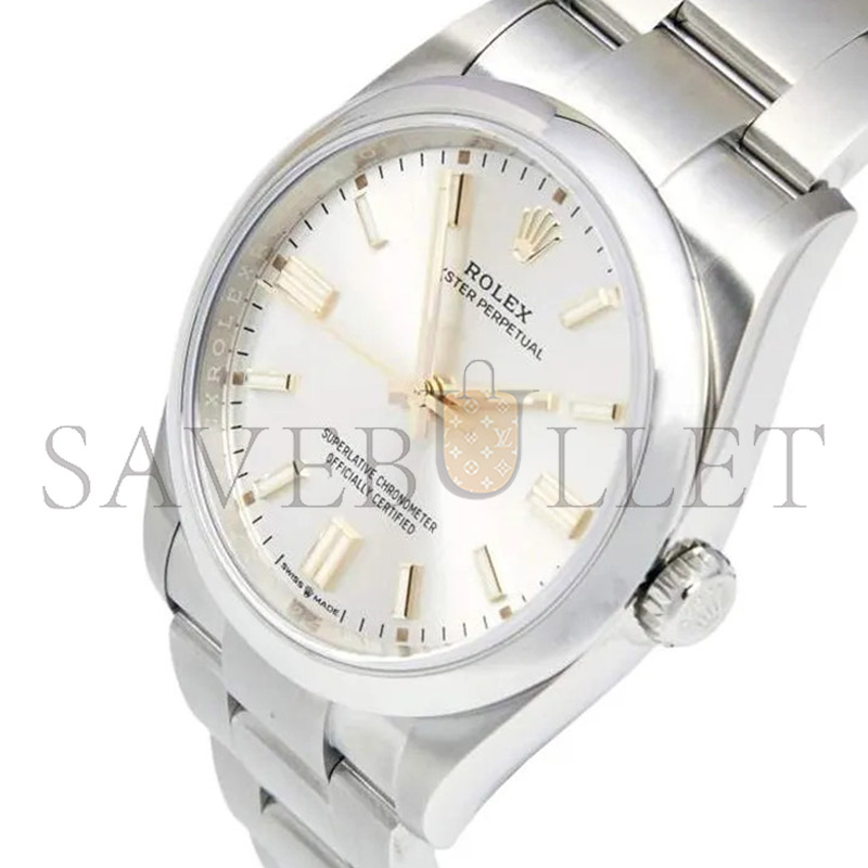 ROLEX OYSTER PERPETUAL SILVER DIAL 36MM  WATCH M126000-0001