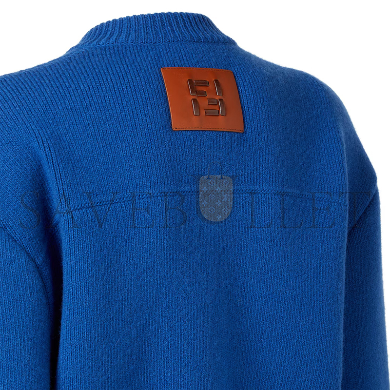 FENDI JACKET BLUE WOOL JACKET FZJ600AYM2F1UKI