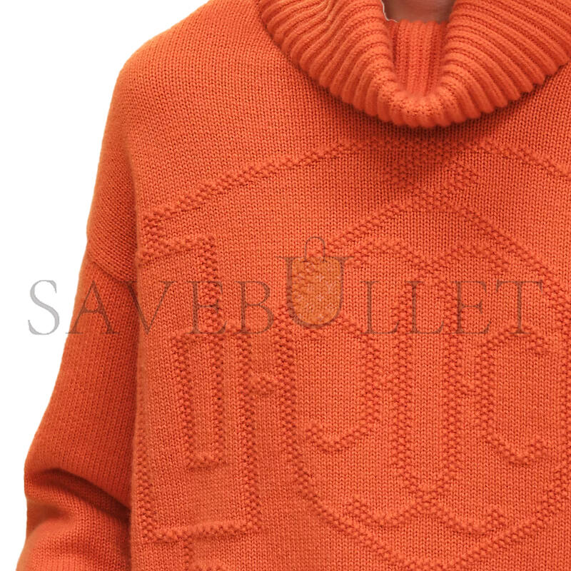 HERMES H LIFT LONG-SLEEVE SWEATER H5H2622D1IG40