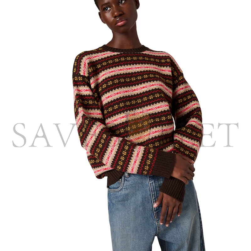 MIU MIU WOOL CREW-NECK SWEATER MML01R