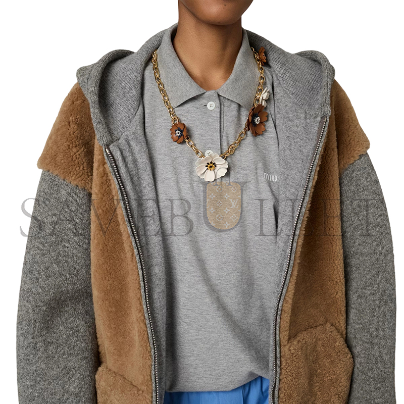 MIU MIU JERSEY POLO SHIRT MJL054