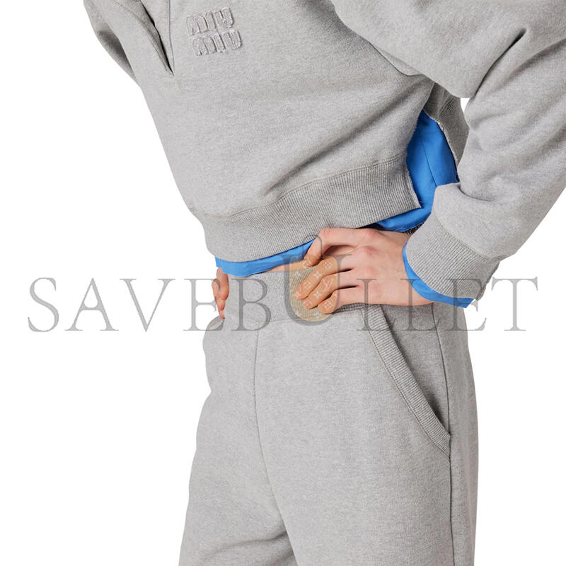 MIU MIU COTTON FLEECE PANTS MJP335 MIU MIU COTTON FLEECE PANTS MJP335