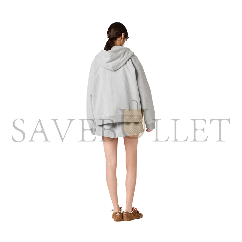 MIU MIU COTTON FLEECE SWEATSHIRT MJL023 MIU MIU COTTON FLEECE SWEATSHIRT MJL023