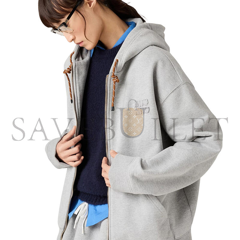 MIU MIU COTTON FLEECE SWEATSHIRT MJL023 MIU MIU COTTON FLEECE SWEATSHIRT MJL023