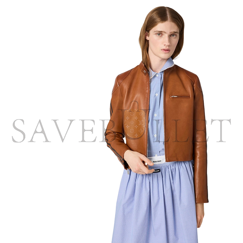 MIU MIU NAPPA LEATHER JACKET MPW008