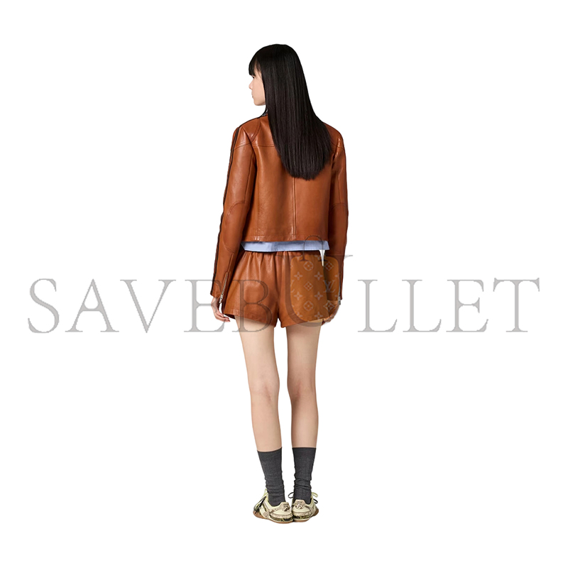 MIU MIU NAPPA LEATHER SHORTS MPP410