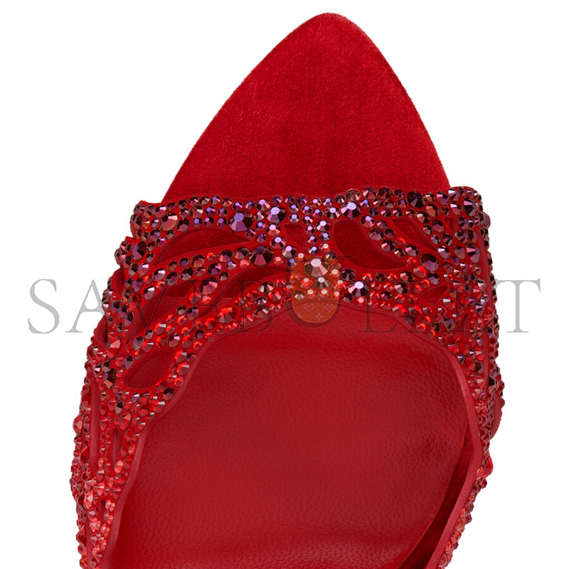 CHRISTIAN LOUBOUTIN LASERA STRASS MULE 100 MM MULES 3250730R856