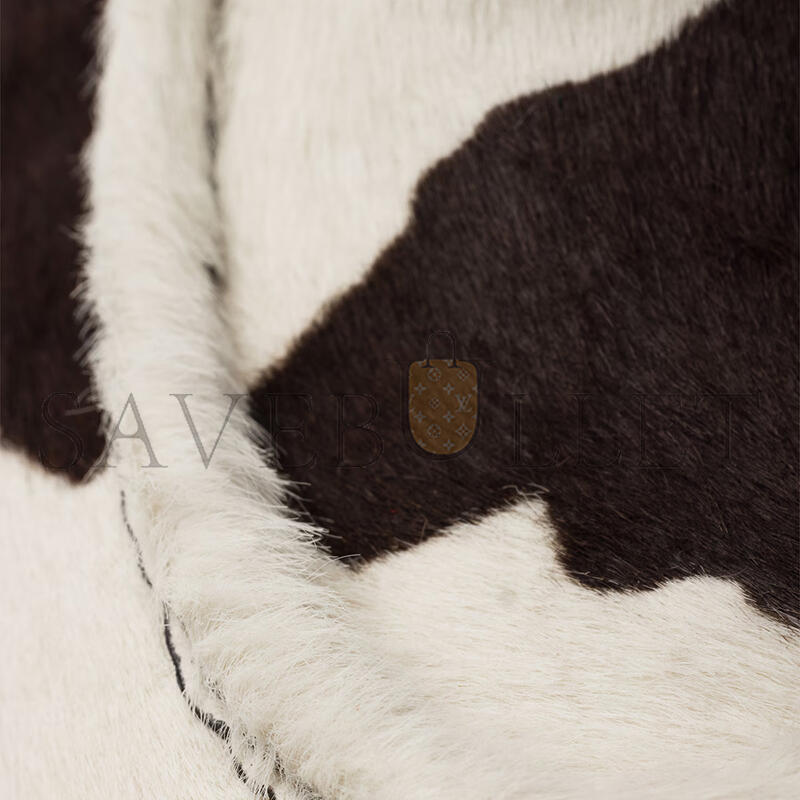 PRADA CHOCOLATE PRINTED LEATHER LOAFERS 1D246M