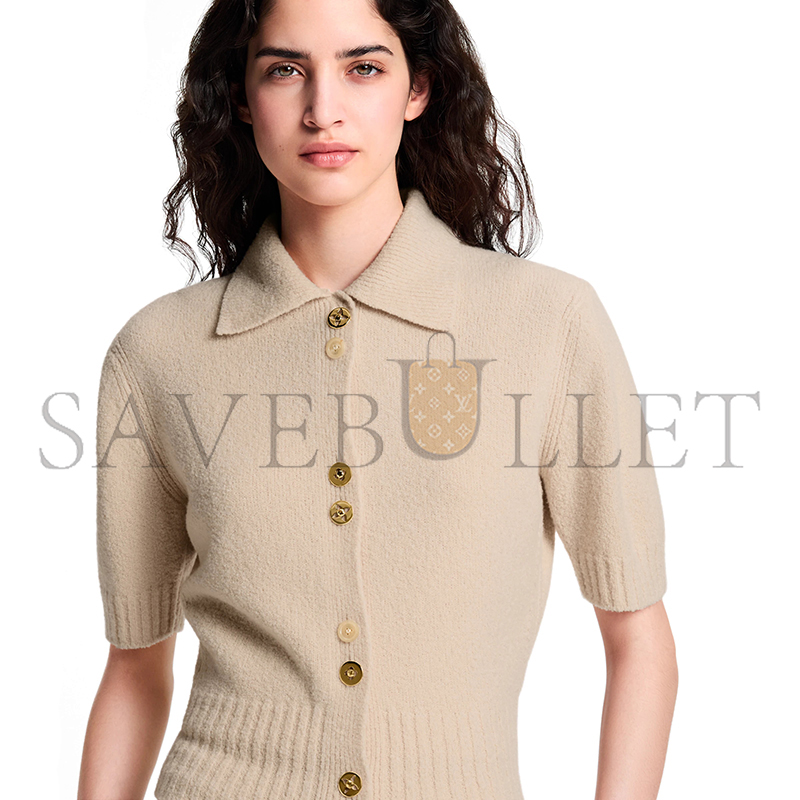 LOUIS VUITTON MONOGRAM BUTTON KNIT TOP 1AJHM6