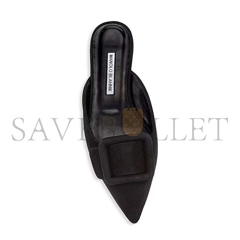 MANOLO BLAHNIK MAYSALE SUEDE FLATS 220-0546-0002