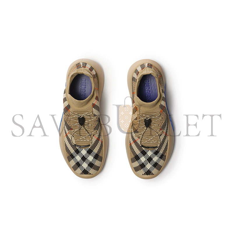 BURBERRY CHECK KNIT NEPTUNE SNEAKERS 80993261 BURBERRY CHECK KNIT NEPTUNE SNEAKERS 80993261