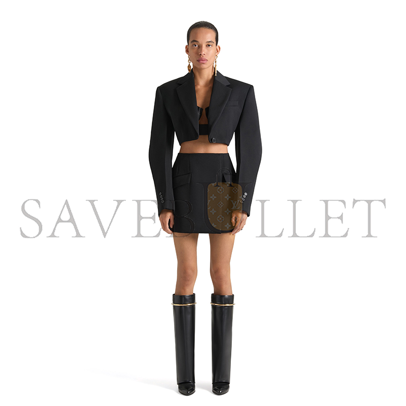 GIVENCHY SHARK PINCH BOOTS IN LEATHER BE703XE1J7-001