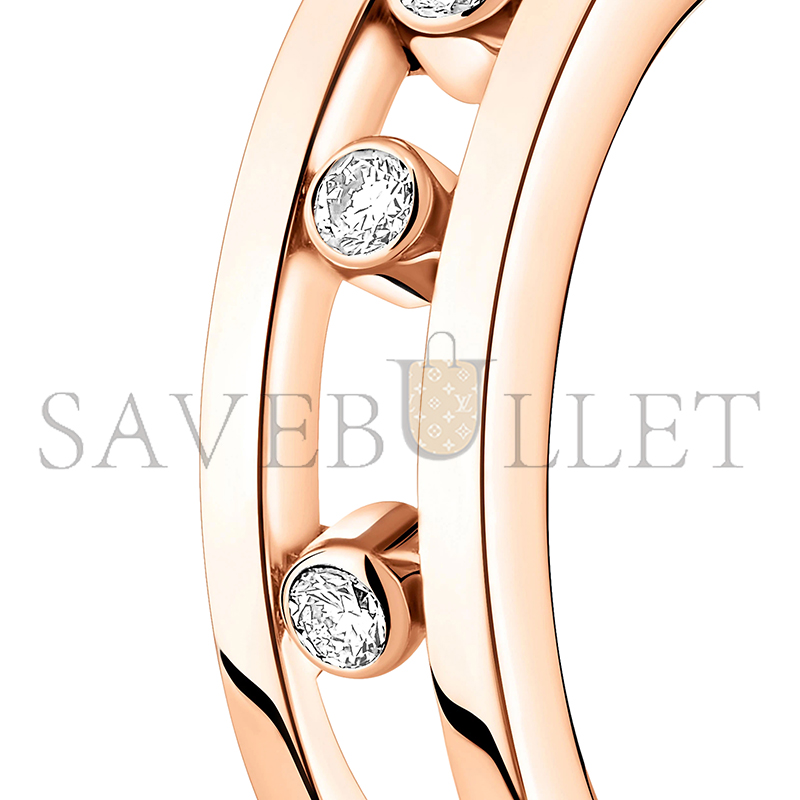 MESSIKA MOVE HOOP EARRINGS PINK GOLD DIAMOND EARRINGS 04407-PG MESSIKA MOVE HOOP EARRINGS PINK GOLD DIAMOND EARRINGS 04407-PG