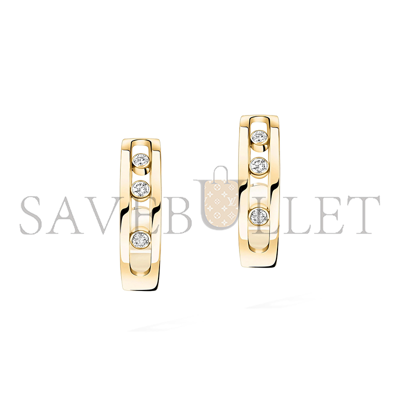 MESSIKA MOVE HOOP EARRINGS YELLOW GOLD DIAMOND EARRINGS 04407-YG MESSIKA MOVE HOOP EARRINGS YELLOW GOLD DIAMOND EARRINGS 04407-YG
