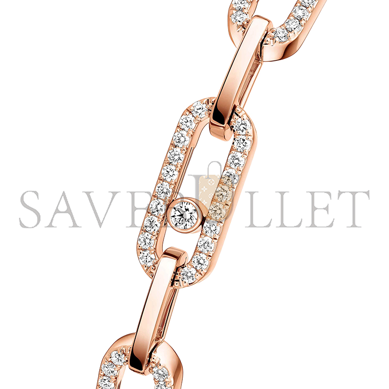 MESSIKA MOVE LINK BRACELET PINK GOLD DIAMOND BRACELET 12187-PG MESSIKA MOVE LINK BRACELET PINK GOLD DIAMOND BRACELET 12187-PG