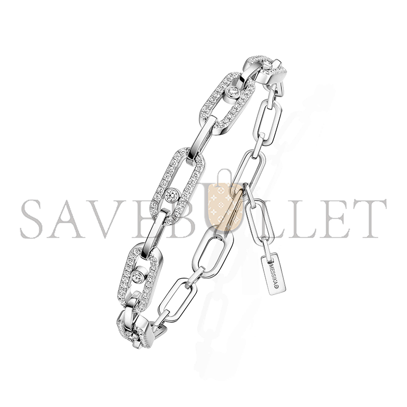 MESSIKA MOVE LINK BRACELET WHITE GOLD DIAMOND BRACELET 12187-WG MESSIKA MOVE LINK BRACELET WHITE GOLD DIAMOND BRACELET 12187-WG