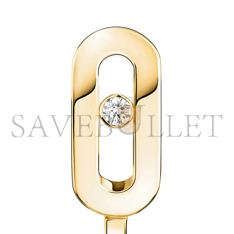 MESSIKA MOVE UNO MINI HOOP EARRINGS YELLOW GOLD DIAMOND EARRINGS 10050-WG