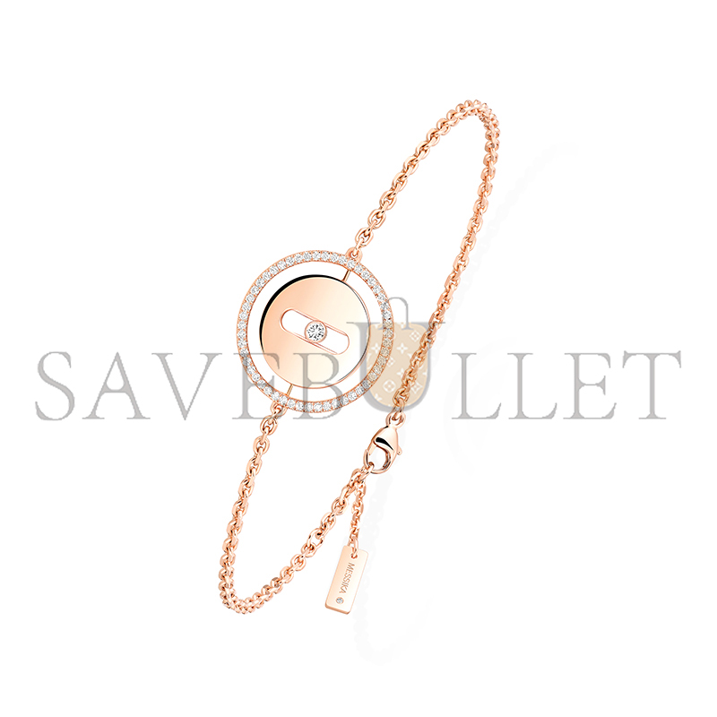 MESSIKA LUCKY MOVE BRACELET SMALL PINK GOLD DIAMOND BRACELET 07540-PG