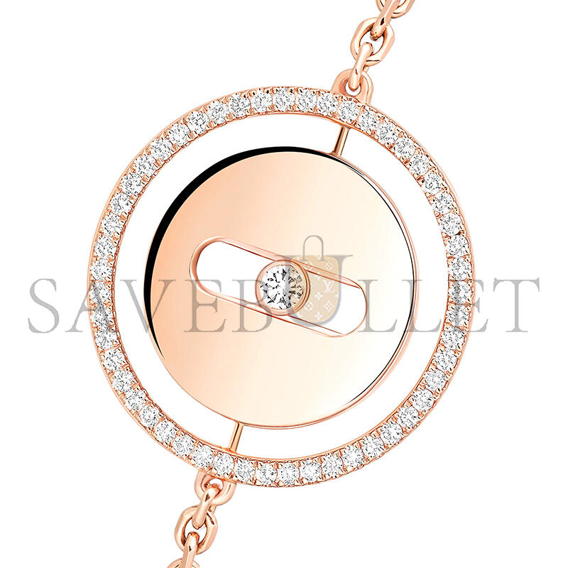 MESSIKA LUCKY MOVE BRACELET SMALL PINK GOLD DIAMOND BRACELET 07540-PG