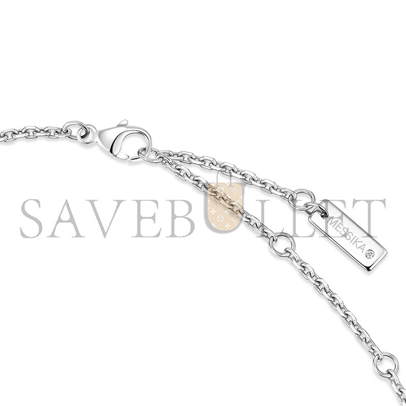 MESSIKA MOVE CLASSIQUE CISELÉ NECKLACE WHITE GOLD DIAMOND NECKLACE 14667-WG