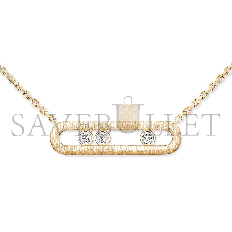 MESSIKA MOVE CLASSIQUE CISELÉ NECKLACE YELLOW GOLD DIAMOND NECKLACE 14667-YG