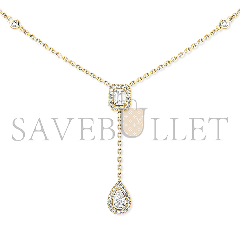 MESSIKA MY TWIN TIE NECKLACE 2X 0.10CT YELLOW GOLD DIAMOND NECKLACE 06693-YG