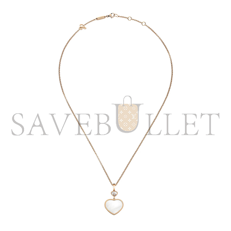 CHOPARD HAPPY HEARTS PENDANT, ROSE GOLD, DIAMOND, MOTHER-OF-PEARL 797482-5301