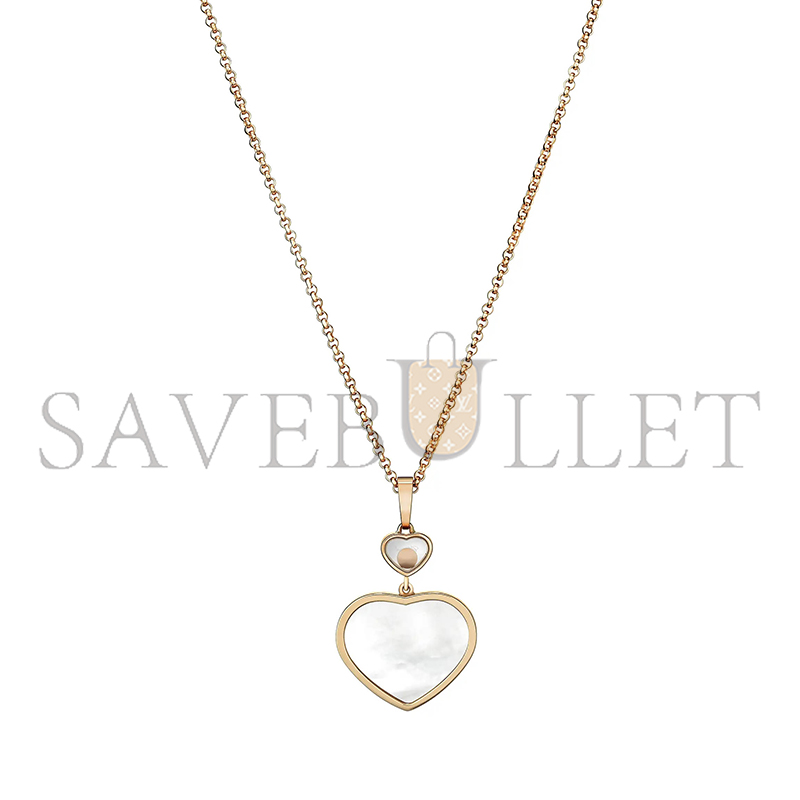 CHOPARD HAPPY HEARTS PENDANT, ROSE GOLD, DIAMOND, MOTHER-OF-PEARL 797482-5301