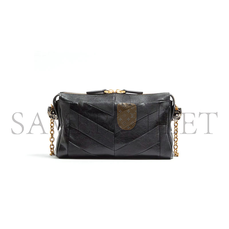 VALENTINO GARAVANI PANTHEA SMALL SHOULDER BAG IN NAPPA LEATHER WITH A CHEVRON PATTERN 8W2B0S99UYF_0NO (24*14*6cm) VALENTINO GARAVANI PANTHEA SMALL SHOULDER BAG IN NAPPA LEATHER WITH A CHEVRON PATTERN 8W2B0S99UYF_0NO (24*14*6cm)