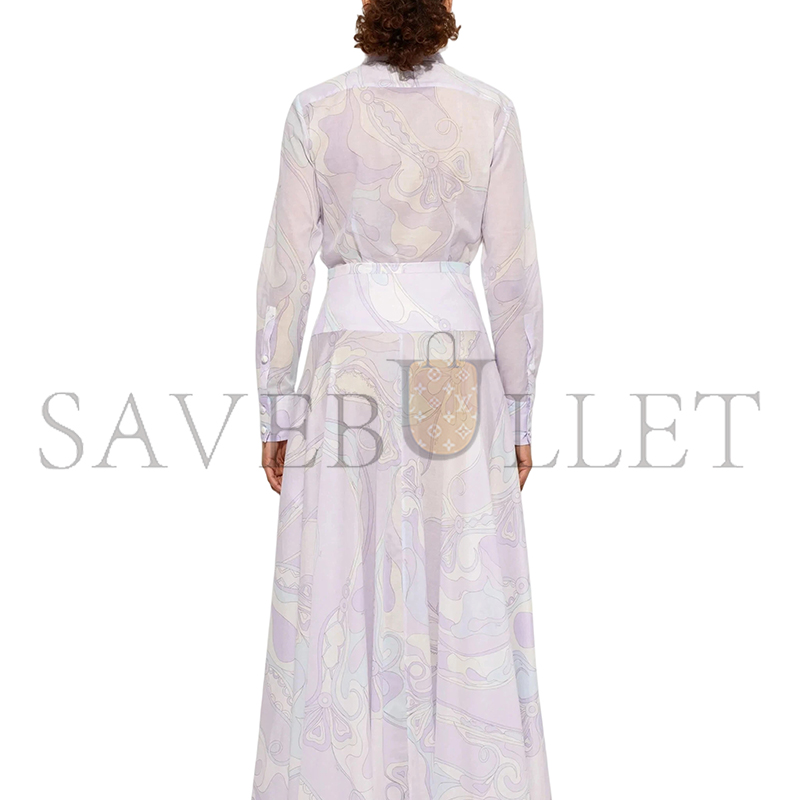 PUCCI ORCHIDEE PURPLE COTTON SHIRT