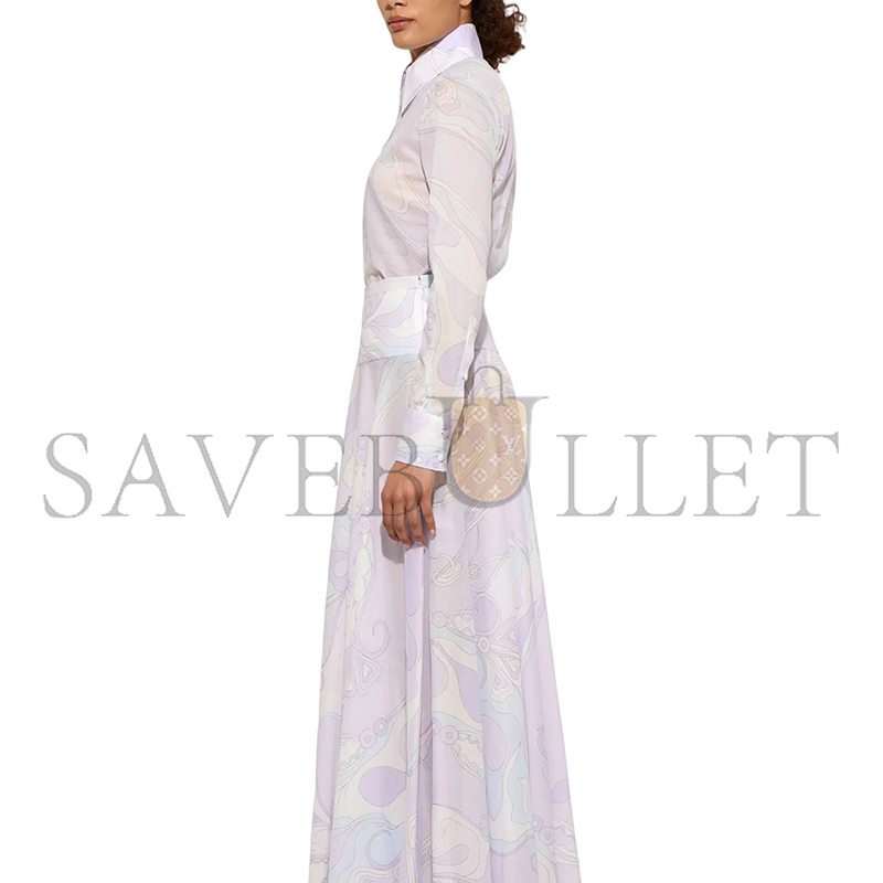 PUCCI ORCHIDEE PURPLE COTTON SHIRT