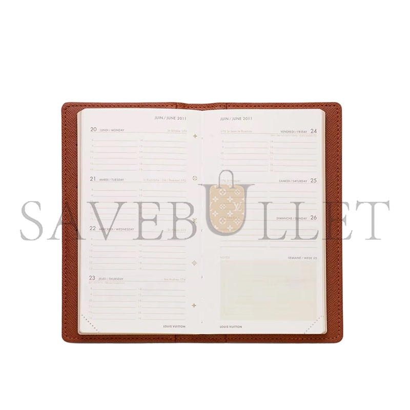 LOUIS VUITTON POCKET AGENDA COVER R20503 (16*9*2cm)