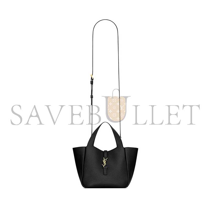YSL LE 5 À 7 BABY BEA IN GRAINED LEATHER 872469AADUU1000 (18*15*13cm)