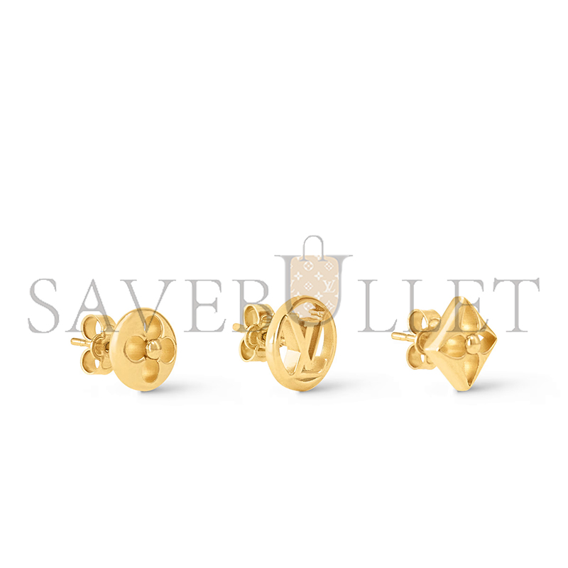 LOUIS VUITTON CRAZY IN LOCK EARRINGS SET M00395