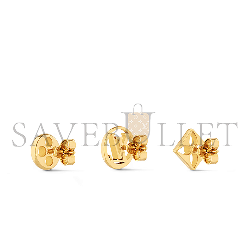 LOUIS VUITTON CRAZY IN LOCK EARRINGS SET M00395