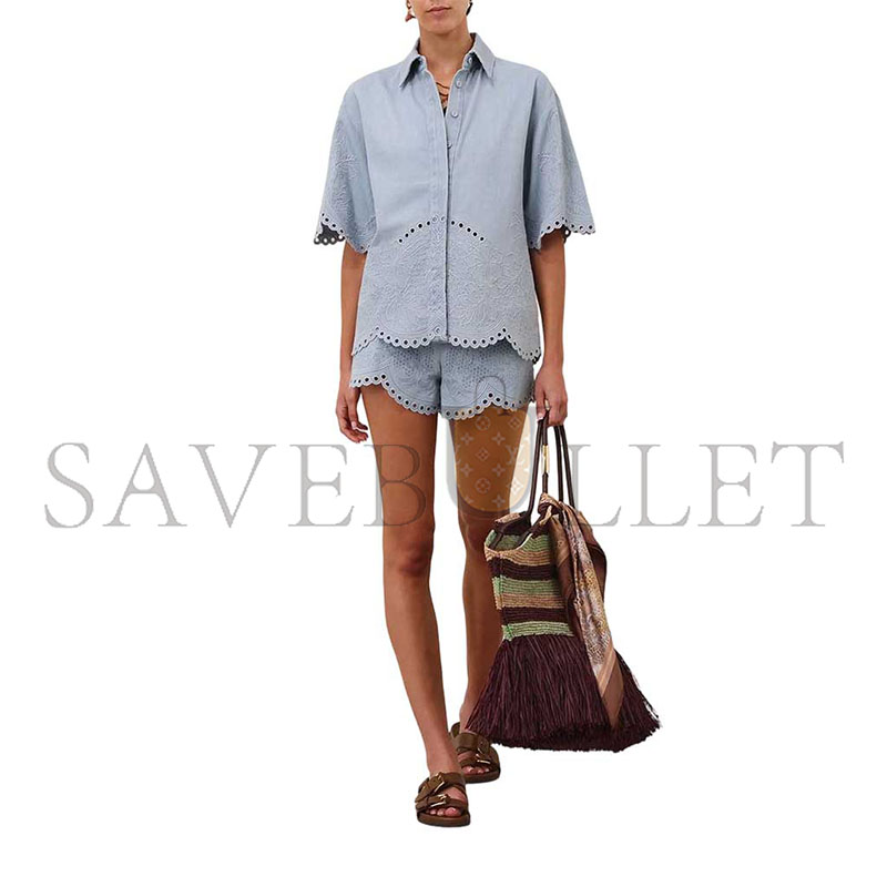 ZIMMERMANN DAYLIGHT DENIM SHIRT 7214TRS263