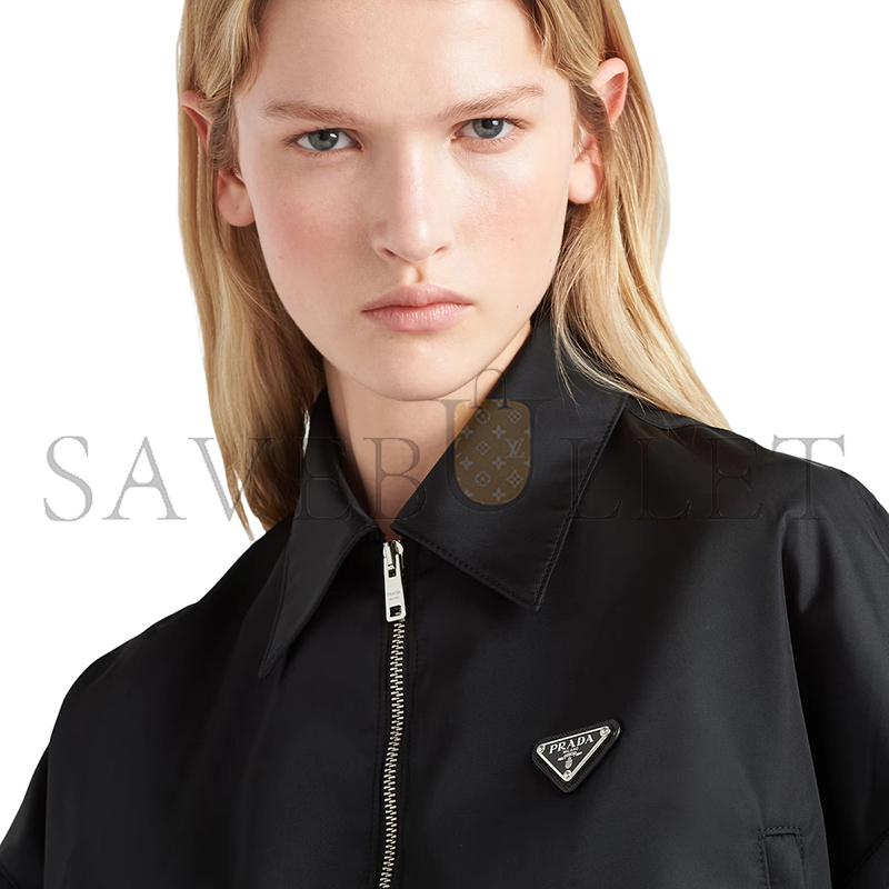 PRADA RE-NYLON CROPPED BLOUSON JACKET 292101