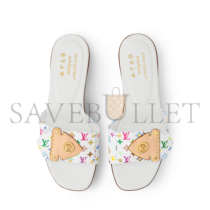 LOUIS VUITTON MURAKAMI LV X TM LV FRAME FLAT MULE 1AJJYL