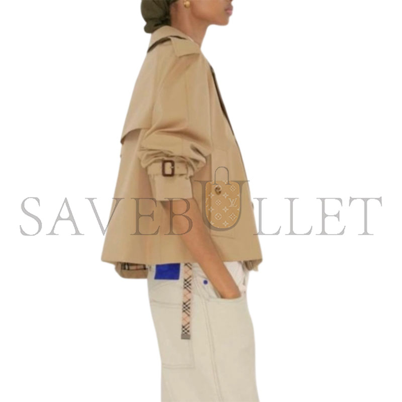 BURBERRY DOUBLE BREASTED LONG-SLEEVED TRENCH COAT  81157921