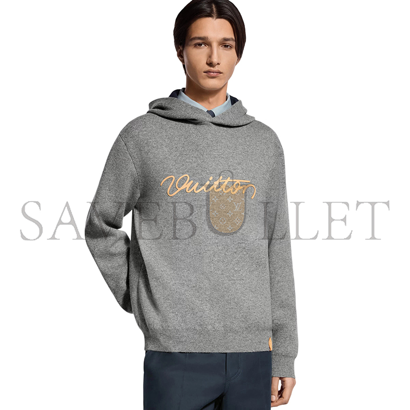 LOUIS VUITTON SIGNATURE DOUBLE FACE CASHMERE HOODIE 1AJSNY