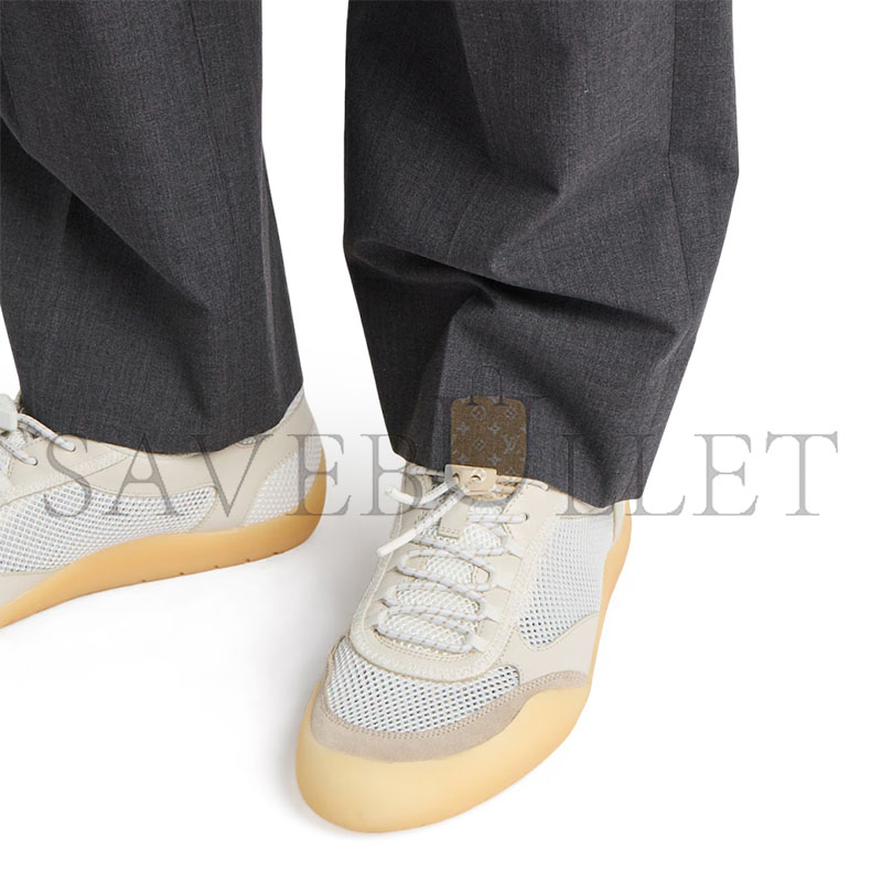 PRADA SPEEDROCK LEATHER AND MESH SNEAKERS 2EE468