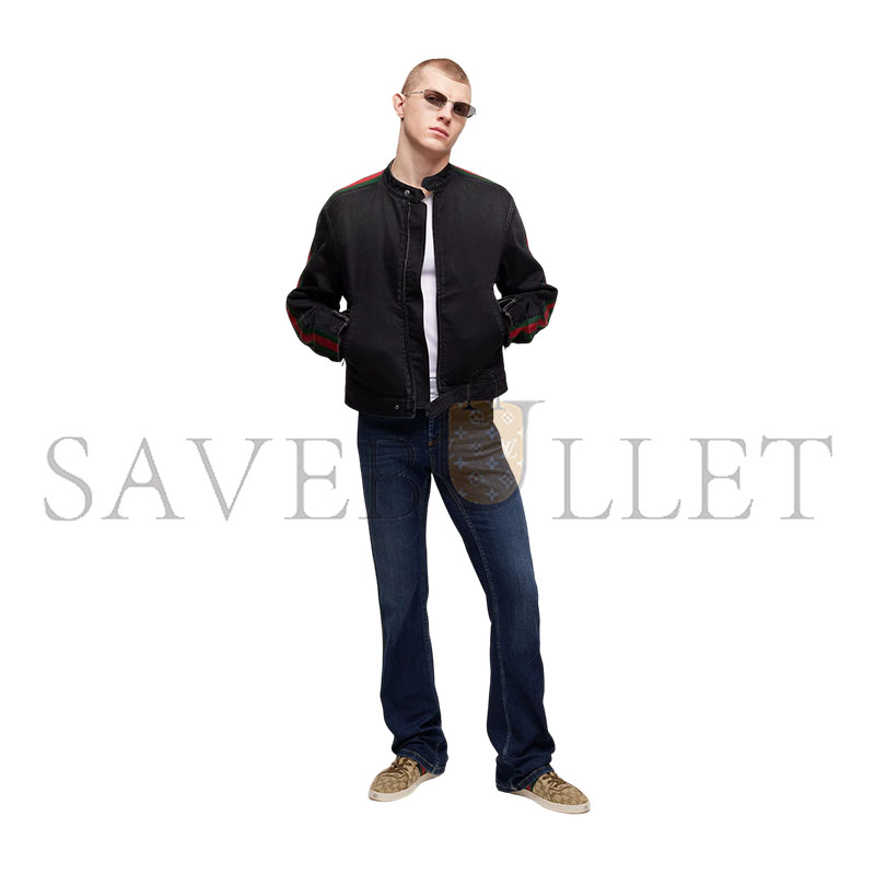 GUCCI MEN'S STRETCH LOW-TOP SNEAKER ‎871608