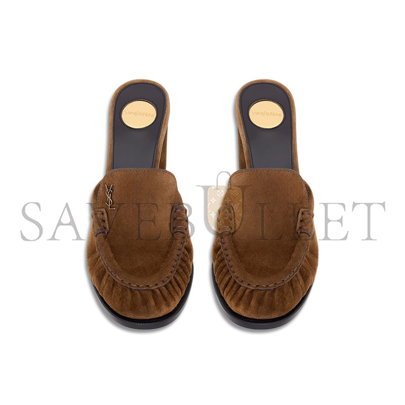 YSL LE LOAFER SUEDE MOCCASIN MULES 86971327DTT2319