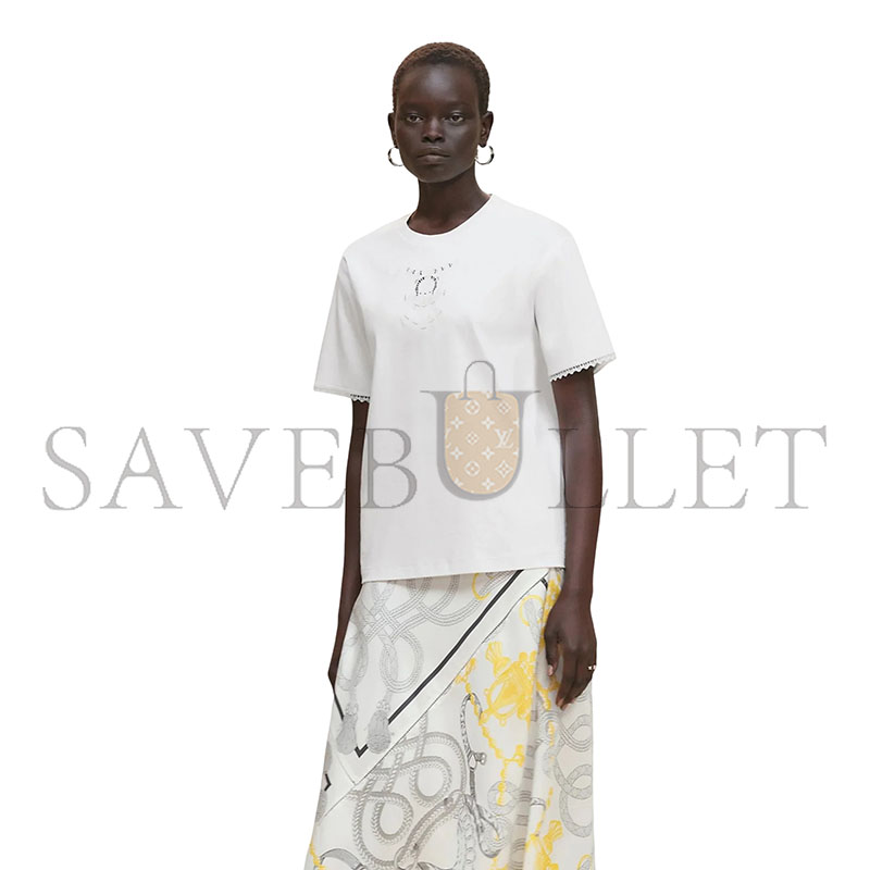 HERMÈS EMBROIDERED MAXI T SHIRT H5H4625DC90